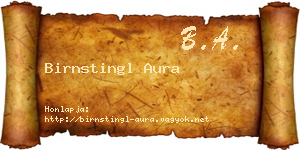 Birnstingl Aura névjegykártya